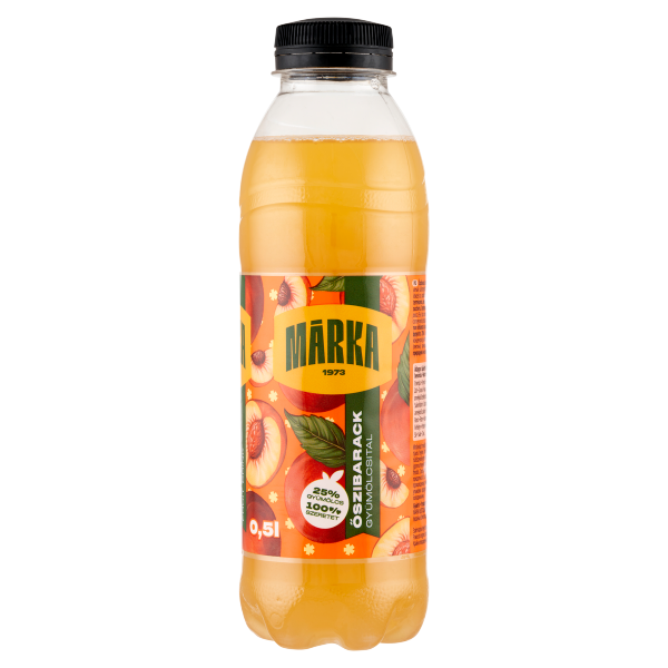Márka Őszibarack 25 % 0.5 L PET DRS