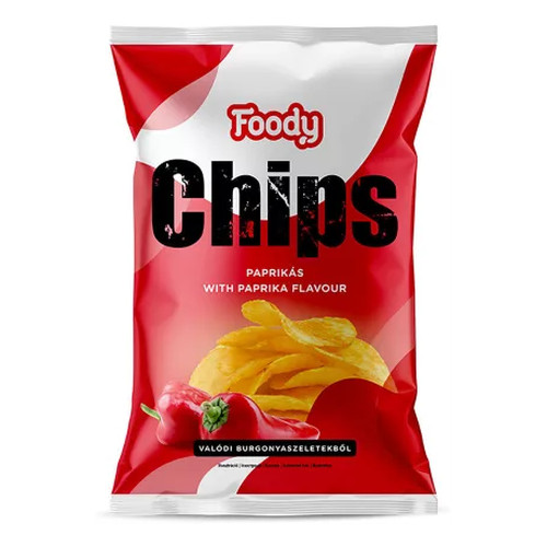 FOODY paprikás Chips 75g /25/
