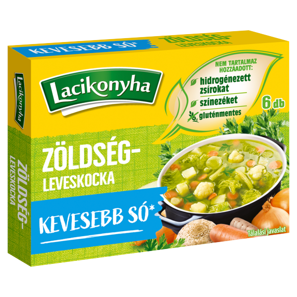 Lacikonyha Zöldségleves-kocka 60g