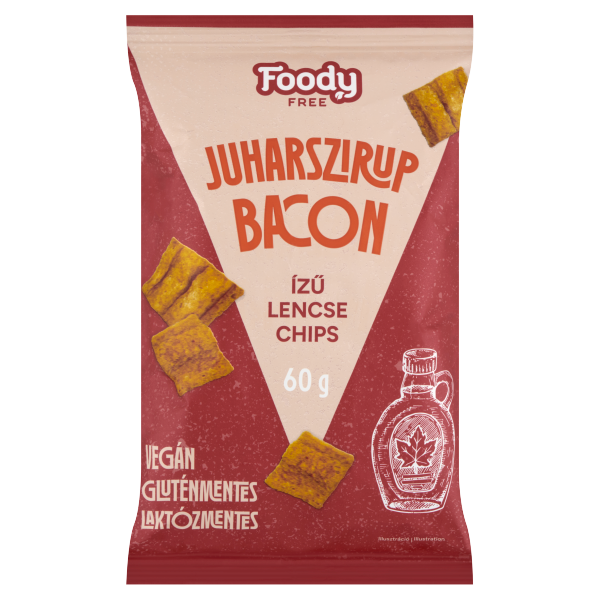 FoodyFree lencsechips juharsziru.bacon60g