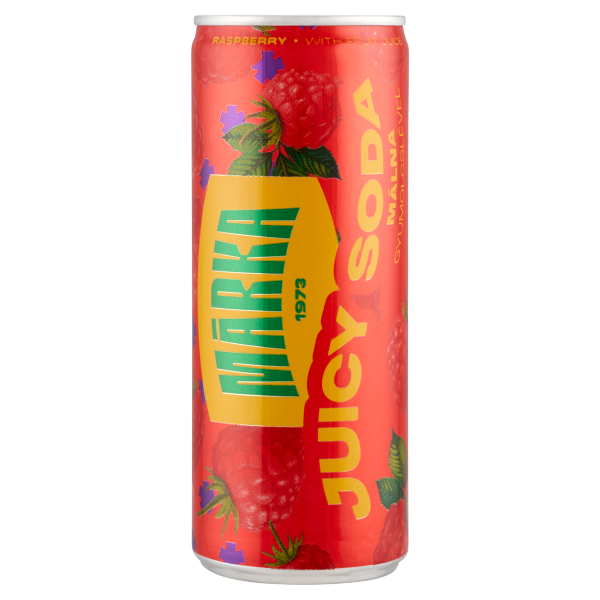 Márka Juicy Soda Málna 0.25 L dobozos DRS