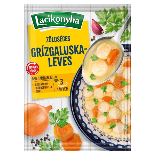 Lacikonyha Zöldség.grízgaluska lev.3T 40g