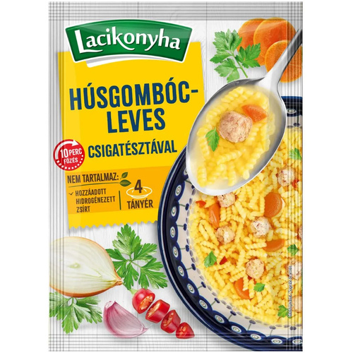 Lacikonyha Húsgombócleves 60 g