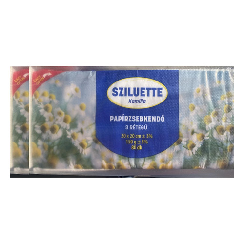 Sziluette papírzsebkendő 3R.80db Kamilla