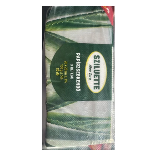 Sziluette papírzsebkendő 3R.80db aloe ve