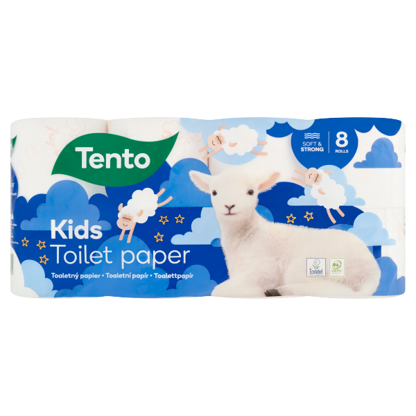 Tento Toalettpapír Kids Panda 3rét. 8 tek. 142lap