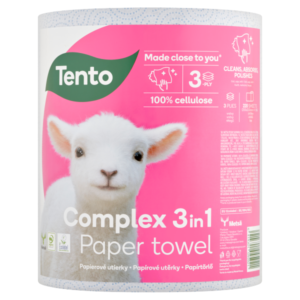 Tento Complex 3 in 1 Háztartási törlő 3rét. 55m új