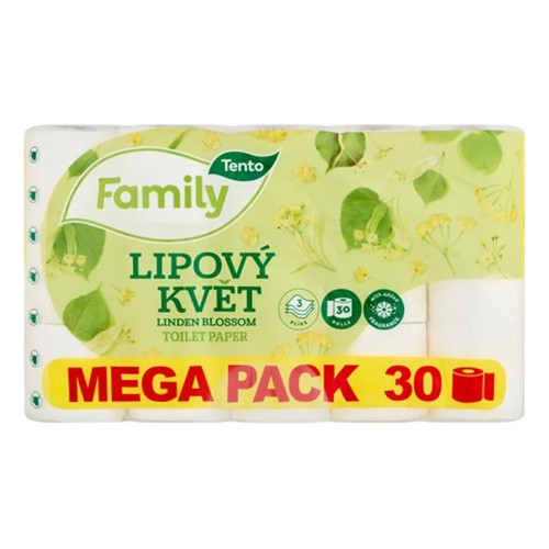 Tento Toalettpapír Linden 3R. 30tek.illatos
