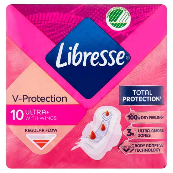 Libresse Ultra Normal Wing egészségügyi betét 10db