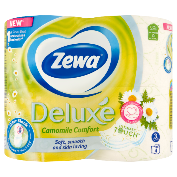 ZEWA Deluxe Toalettpapír 3r.Kamilla 4tek
