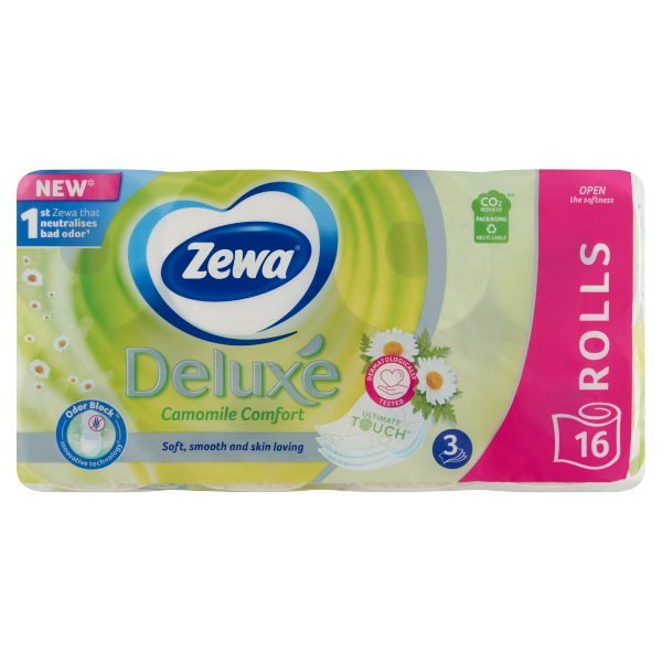 Zewa Deluxe Toalettpapír 3r kamilla 16tek