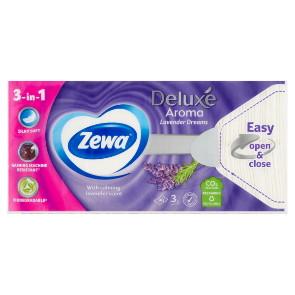 ZEWA DELUXE PAPÍRZS.LEVENDULA 90DB
