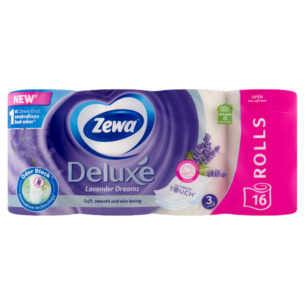 Zewa Deluxe Toalettpapír 3r.Lavend 16tek