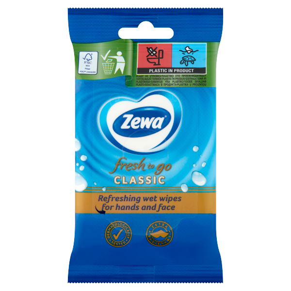 Zewa Classic Nedves kéz.és arctörlő kendő 10db