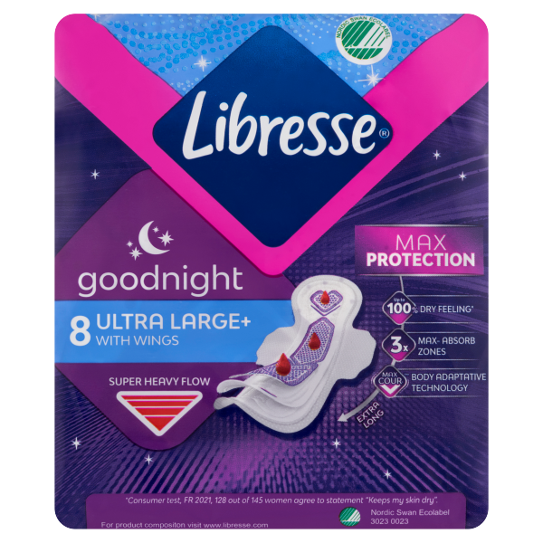 Libresse Ultra Night Large wings 8db