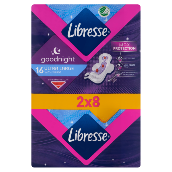 Libresse Ultra Night Large Wing 16db