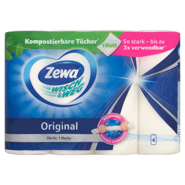 Zewa Wisch&Weg Original 2rét.papírtörlő 4 tekercs