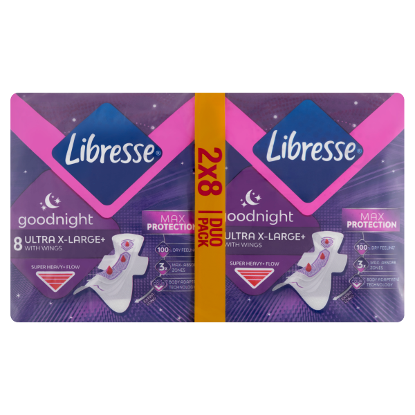 Libresse Ultra Night Extra Wing 16