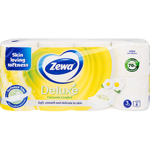 ZEWA Deluxe Toalettpapír 3r. kamila 8tek.