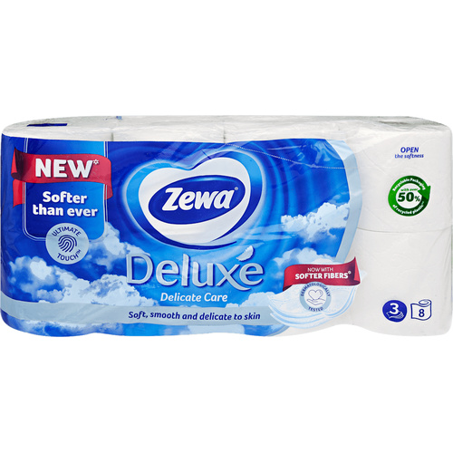 ZEWA Deluxe Toalettpapír 3r. Feher 8tek