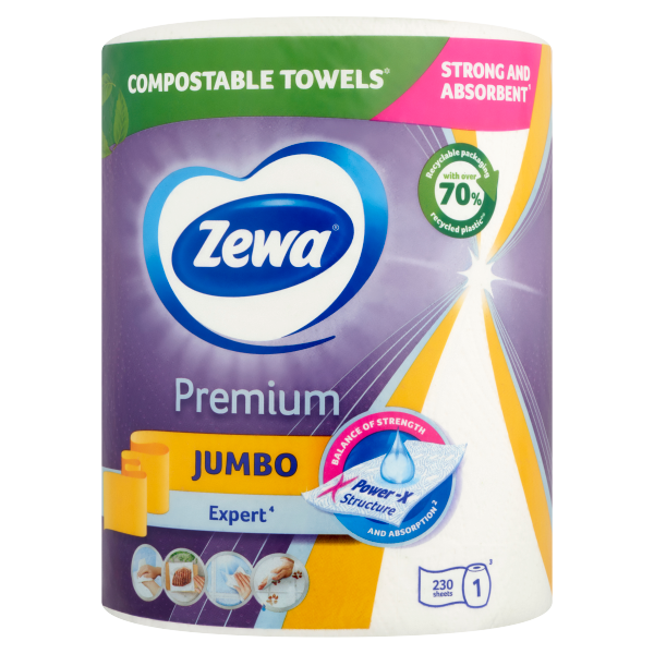 Zewa Prem.Jumbo 3r papírtörlő 1t. 230lap