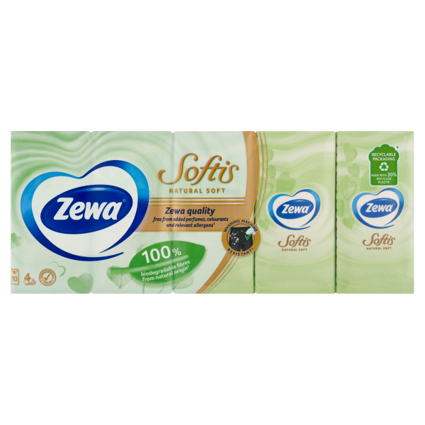 Zewa Softis PZS Nat.soft 4rét 10*9db