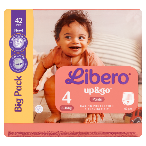 Libero Up&Go4 bugyipelenka 42db 8-14kg