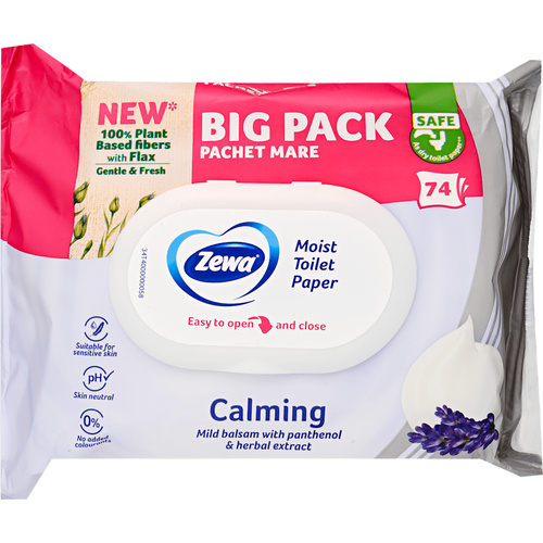 ZEWA Nedves Toalettpapír 74db Calming