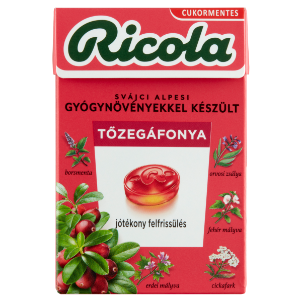 Ricola Tőzegáfonya 40g /10/