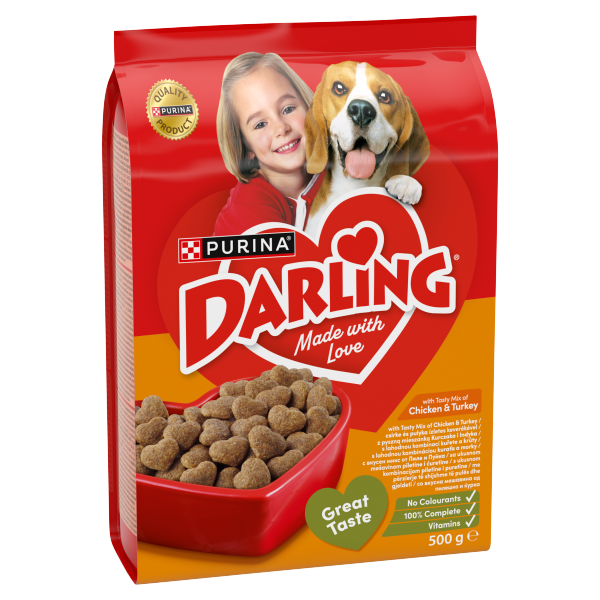 DARLING Szárnyas száraz kutyaeledel 500g