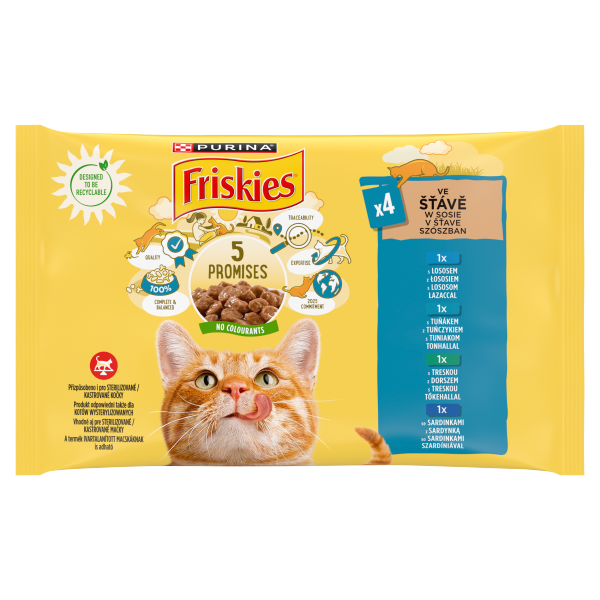 FRISKIES L-T-Sz-T nedves macska 4x85g