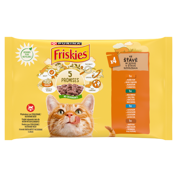 FRISKIES CS-K-L-P nedves macska 4x85g