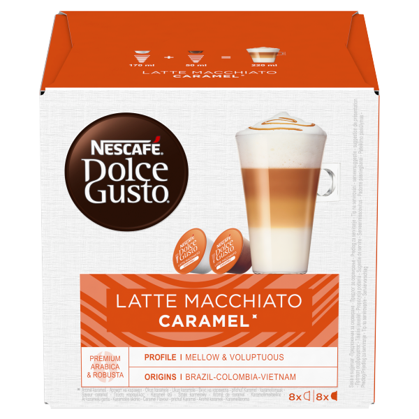 NESCAFÉ Dolce Gusto kapszula Latte Macchiato Caramel 145,6g