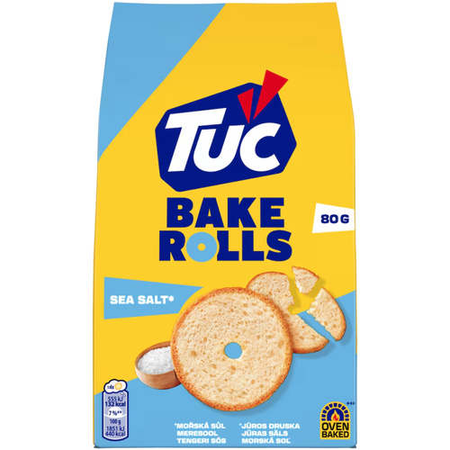 TUC Bake Rolls sós 80g /15/-új