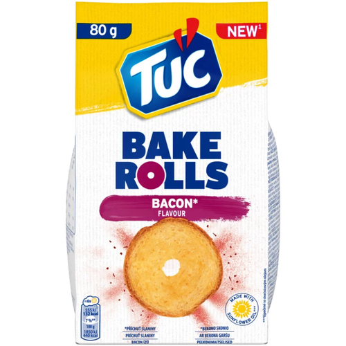 TUC Bake Rolls bacon 80g /15/-új