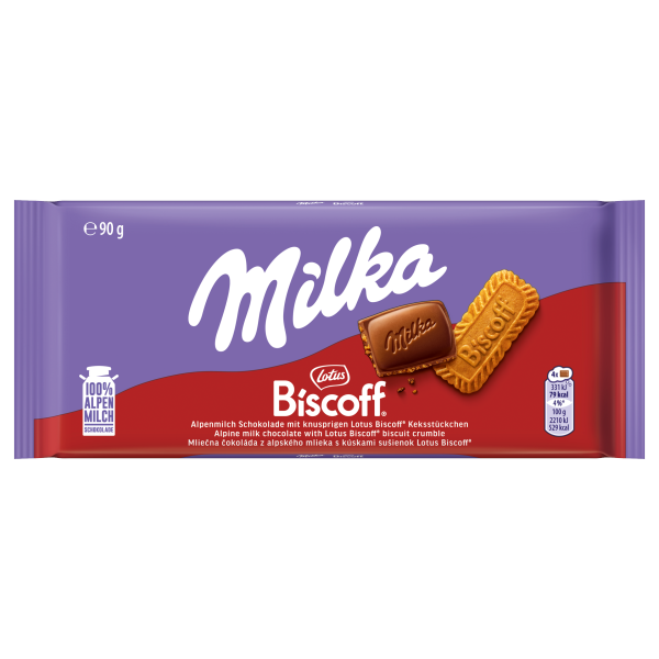 MILKA Biscoff táblás 90g /24/