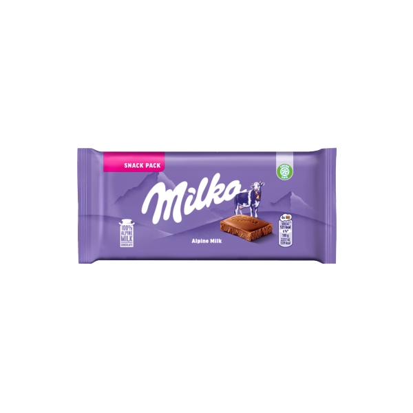 MILKA Alpesi tejcsokoládé táblás 45g/19/