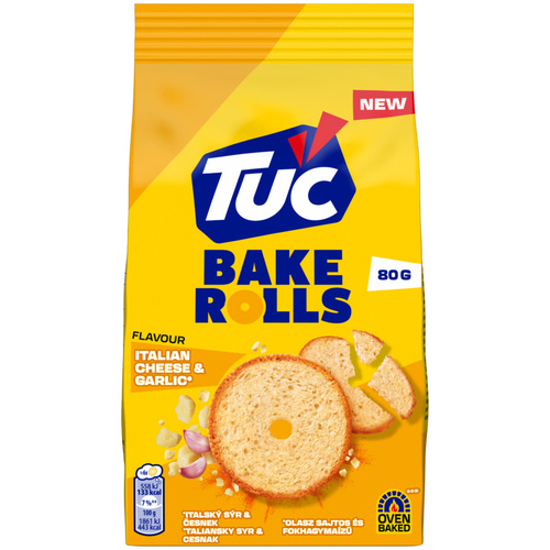 Tuc Bake Rolls It.Cheese&Garlic 80g