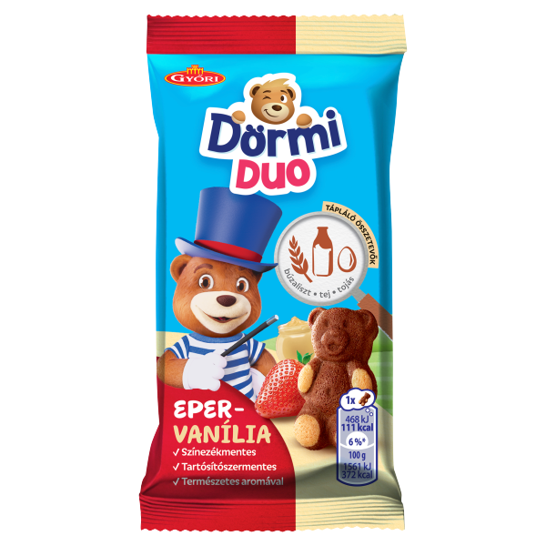Győri Édes Dörmi DUO Eperes vaníliás 30g /48/