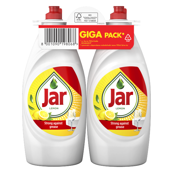 Jar Mosogatószer Citrom 2*900 ml