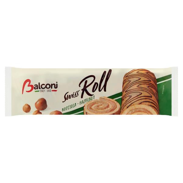 Balconi Swiss Roll mogyoróskrémes piskótatekercs 250g