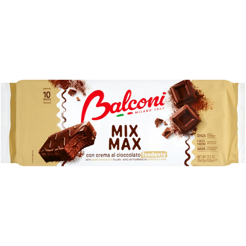 Balconi Mix Max Dark keserűcsoks piskótaszelet 10*32g