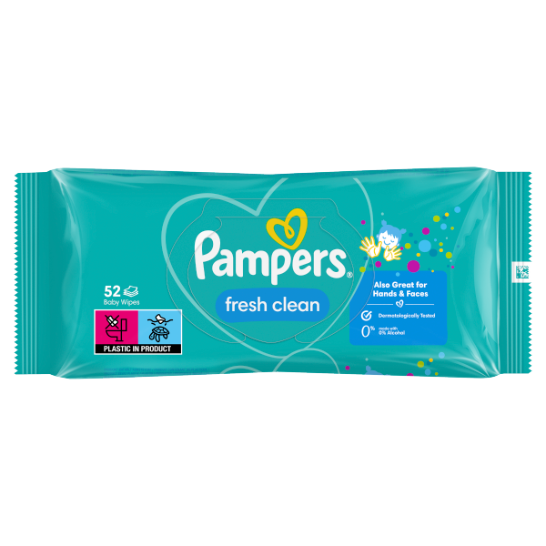 Pampers törlőkendő 52db Fresh Clean