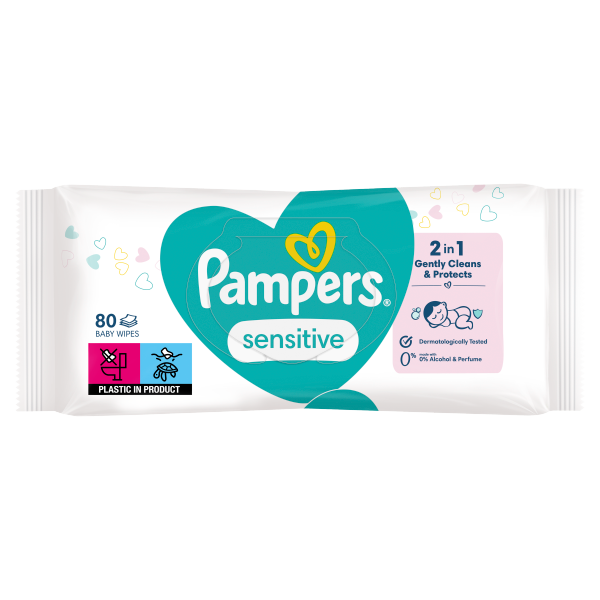 Pampers törlőkendő 80db Sensitive