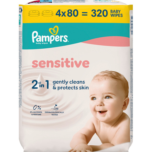 Pampers törlőkendő 4x80db Sensitive