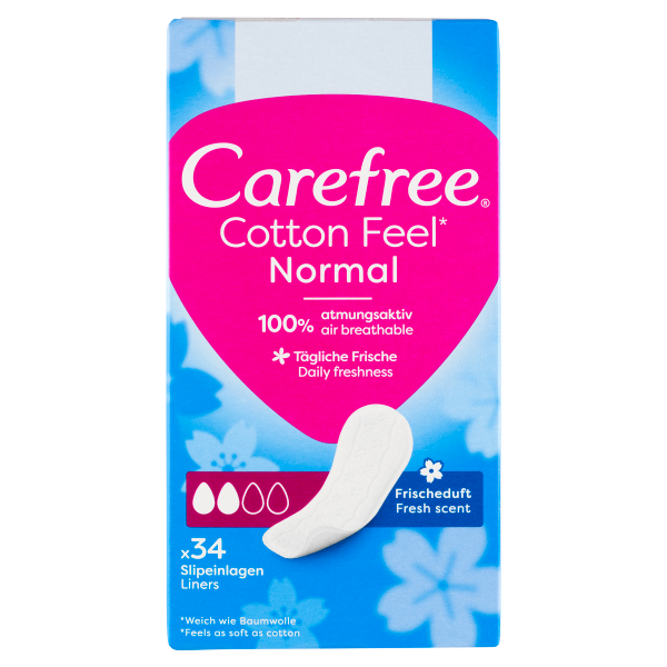 CAREFREE TISZT.BETÉT COTTON FRESH 34DB