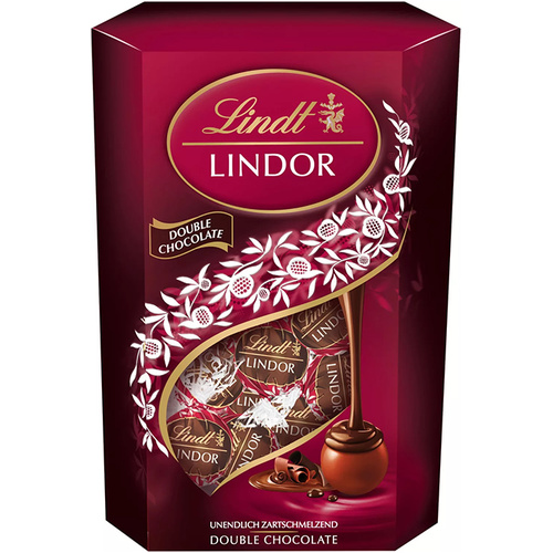 Lindor Double Chocolate golyók 200g