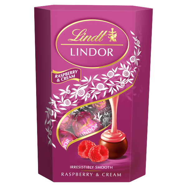 Lindor Raspberry&Cream tejcs.golyó 200g