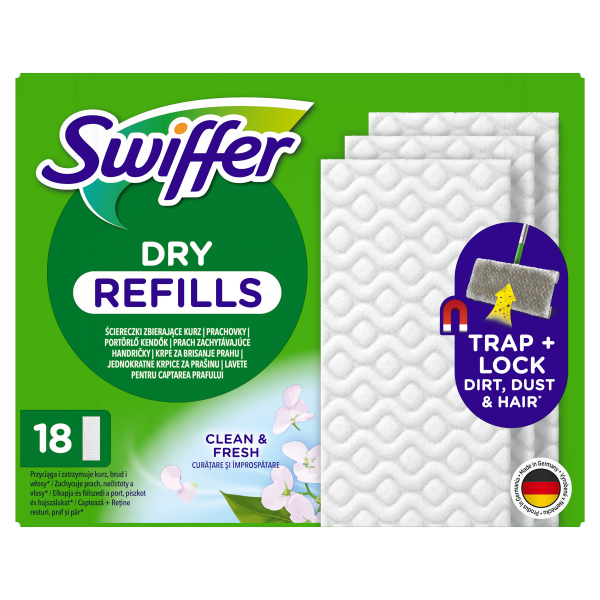 Swiffer padlótörlő kendő száraz utt.18db