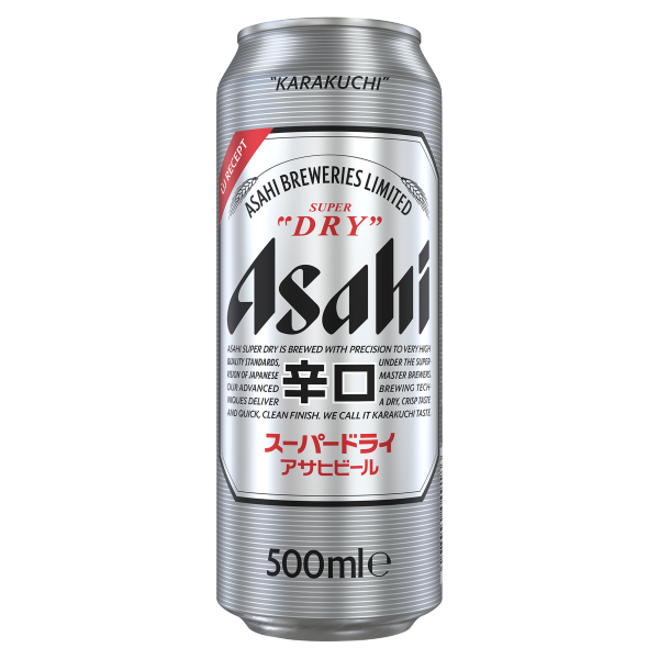 Asahi Super Dry 0.5 L dobozos DRS